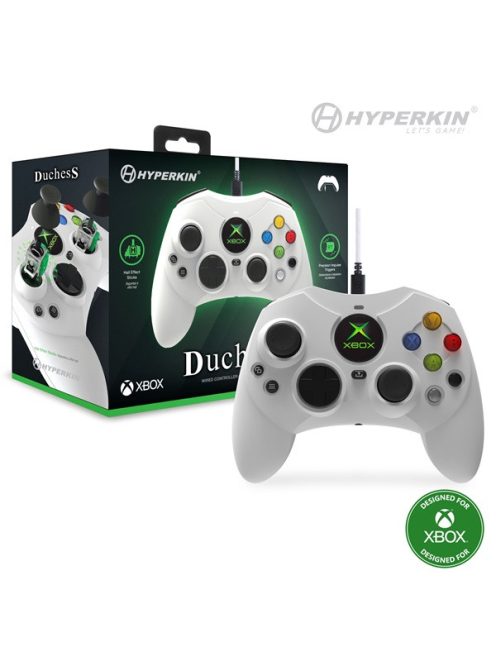 HYPERKIN Duchess Xbox Series|One/Windows 11|10 fehér Xbox liszenszelt Vezetékes kontroller, Fehér