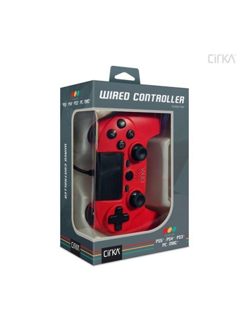 CIRKA NUFORCE PS4/PC/Mac Vezetékes kontroller, Piros