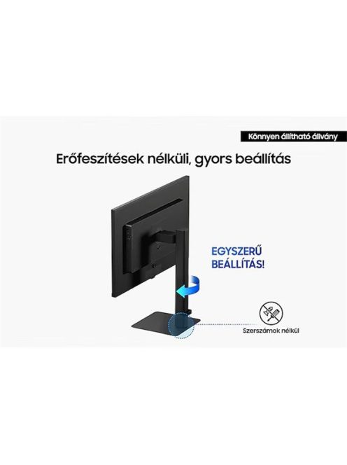 SAMSUNG IPS 100Hz monitor 32" S60UD, 2560x1440, 16:9, 350cd/m2, 5ms, HDMI/DisplayPort/3xUSB/1xUSB-C, Pivot