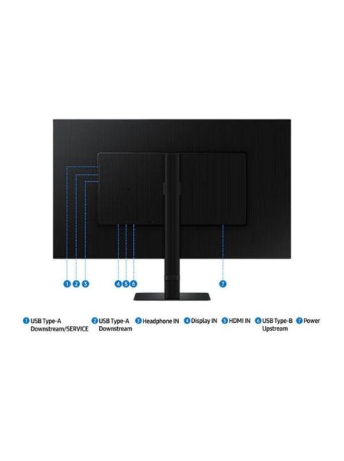 SAMSUNG B2B 32" VA monitor, 3840x2160, 16:9, 350cd/m, 5ms, HDMI/DP/3xUSB