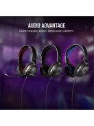 CORSAIR Vezetékes Headset, HS35 v2 Gaming, Multiplatform, carbon
