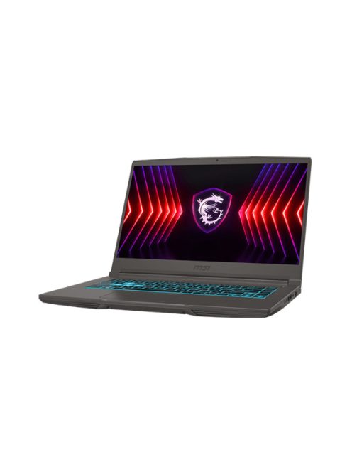 MSI Gaming NB Thin 15 B12VE-2283, 15.6" FHD 144Hz, i7-12650H, 16GB, 512GB M.2, RTX 4050 6GB, NOOS, Fekete