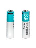 COLORWAY AA újratölhető elem, USB-C 2200 mAh 1.5B (Li-Polymer) (2pc.) (CW-UBAA-10)