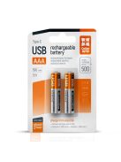 COLORWAY AAA újratölhető elem, USB-C 590 mAh 1.5B (Li-Polymer) (2pc.)