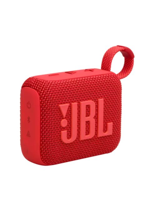 JBL Go 4 (hordozható, vízálló, bluetooth hangszóró), piros