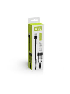   COLORWAY Kábel, Cable 3in1 (Lightning+MicroUSB+Type-C) 4.0A (20W) 1.2m grey (CW-CBU3003-GR)