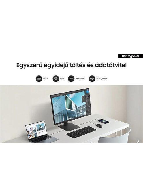 SAMSUNG VA monitor 32" S80UD, 4K 3840x2160, 16:9, 350cd/m2, 5ms, DisplayPort/HDMI/3xUSB/USB-C/LAN, Pivot