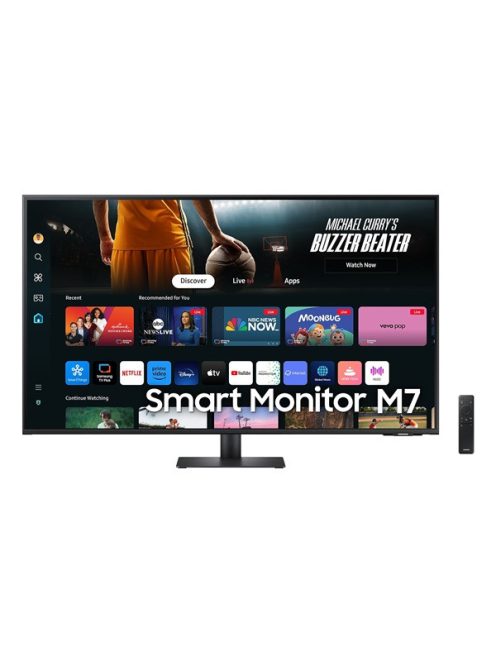 SAMSUNG Smart VA 43" monitor M7, 3840x2160, 16:9, 300cd/m2, 4ms, 2xHDMI/3xUSB/USB-C/WiFi/Bluetooth, hangszóró