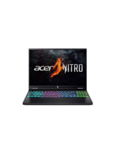   ACER Aspire Nitro AN16-73-540P, 16" WUXGA IPS, Intel Core i5-14450HX, 16GB, 512GB SSD, GeForce RTX 4050, DOS, fekete