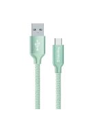 COLORWAY Kábel, USB Type-C 1m 2.1A menta (CW-CBUC003-MT)