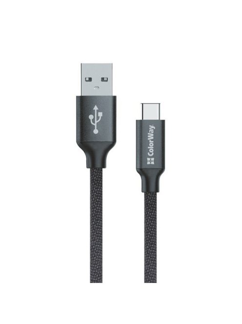 COLORWAY Kábel, USB Type-C 2.1A 1m black (CW-CBUC003-BK)