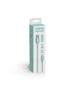 COLORWAY Kábel, USB Type-C 2m 2.4A menta (CW-CBUC008-MT)