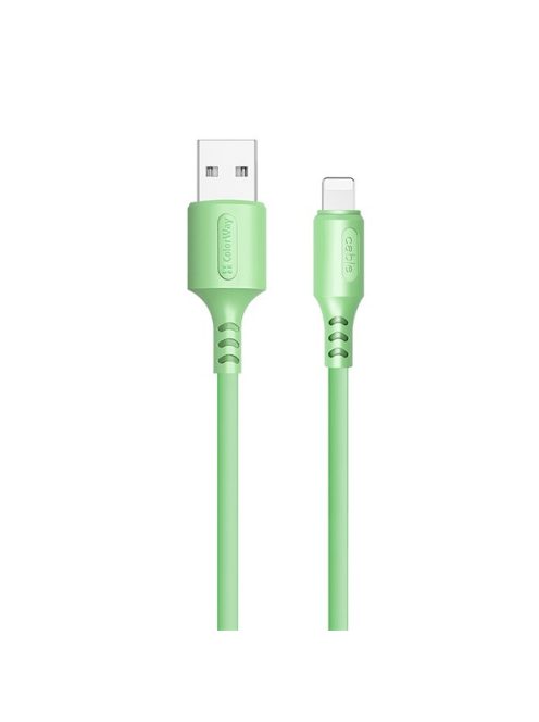 COLORWAY Kábel, USB - Apple Lightning (soft silicone) 2.4A 1m green (CW-CBUL042-GR)