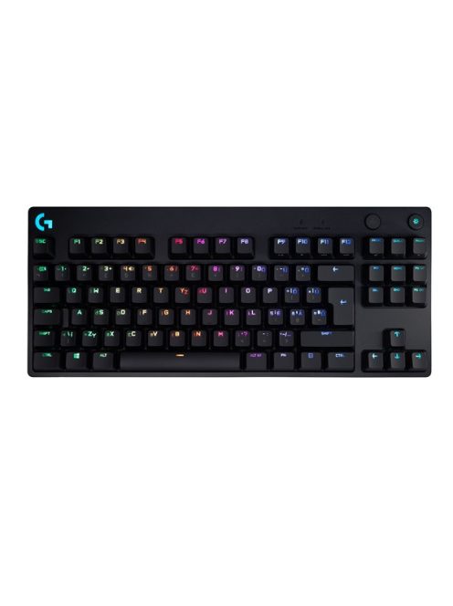 LOGITECH Billentyűzet - G Pro Lightspeed RGB Mechanikus Gaming Vezetékes TKL HUN, Fekete (Gravírozott)