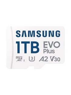   SAMSUNG Memóriakártya, EVO Plus microSDXC kártya, 1TB, UHS-1, U3, V30, A2, + SD Adapter, R160/W