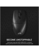 CORSAIR Vezeték Nélküli Egér Gaming, M55 Lightwight, 6 programozható gomb, Ultra-könnyű, 16000dpi, fekete