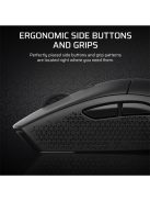 CORSAIR Vezeték Nélküli Egér Gaming, M55 Lightwight, 6 programozható gomb, Ultra-könnyű, 16000dpi, fekete