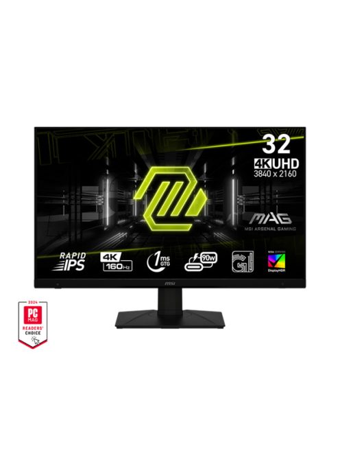 MSI Monitor GAMING MAG 322UPF 32" UHD, 3840x2160, 160Hz IPS 16:9, 1000:1 CR, 440cd/m2, 1 ms, HDMI, DP, USB-C, Black