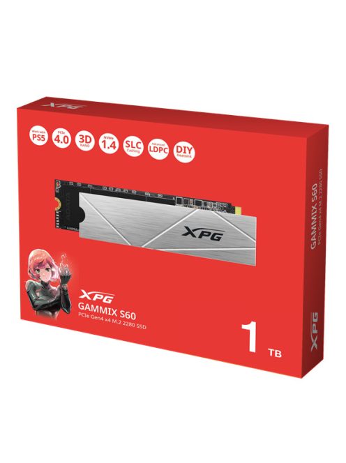 ADATA SSD M.2 2280 NVMe Gen4x4 1TB GAMMIX S60