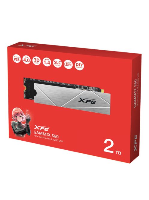 ADATA SSD M.2 2280 NVMe Gen4x4 2TB GAMMIX S60