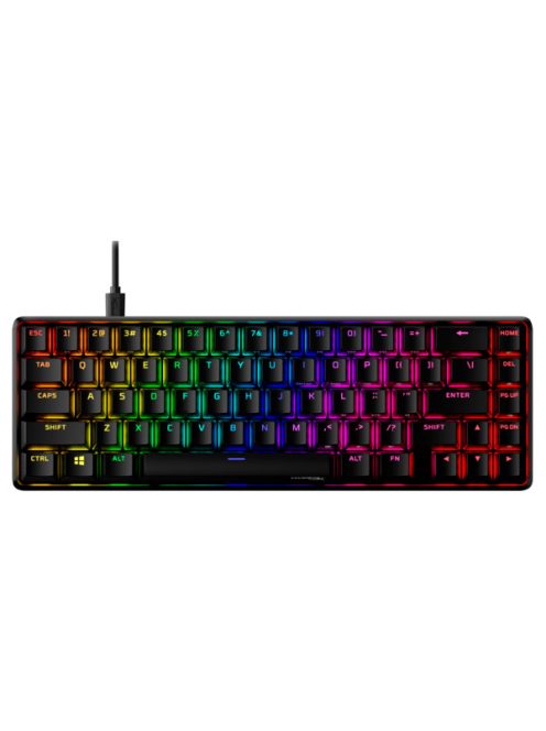 HP HYPERX vezetékes mechanikus gaming billentyűzet Alloy Origins 65 RGB türkiz switch - amerikai lokalizáció