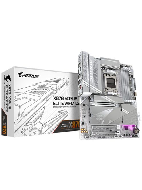 GIGABYTE Alaplap AM5 X870 AORUS ELITE WIFI7 ICE AMD X870, ATX