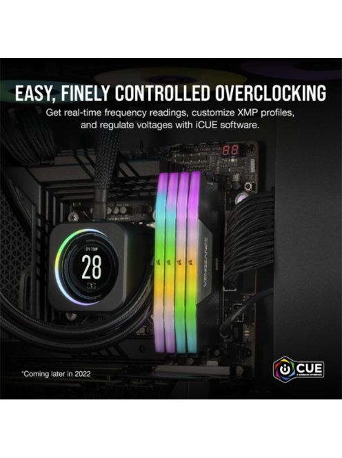 CORSAIR Memória VENGEANCE RGB DDR5 64GB 4800MHz CL32 INTEL (Kit of 2), fekete