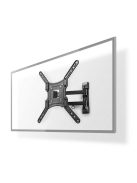 Nedis TVWM1530BK 23"-55"  LCD TV / monitor fali tartókonzol, maximum 30 kg, forgatható dönthető, 3 forgáspont