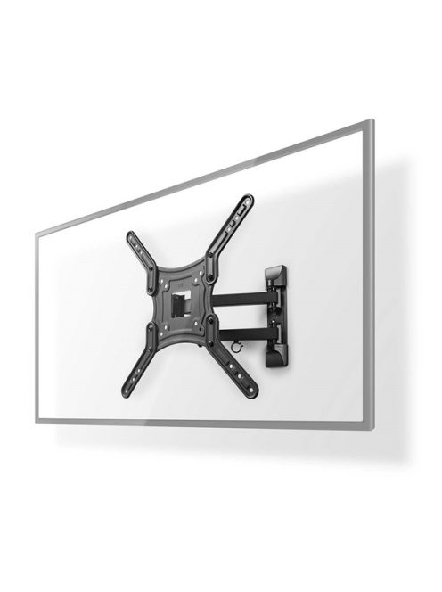 Nedis TVWM1530BK 23"-55"  LCD TV / monitor fali tartókonzol, maximum 30 kg, forgatható dönthető, 3 forgáspont