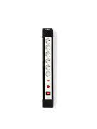 Nedis EXS630SPF1PRO túlfeszültségvédő 6 -os elosztó / hosszabbító, 3m-es kábel, gyermekzár