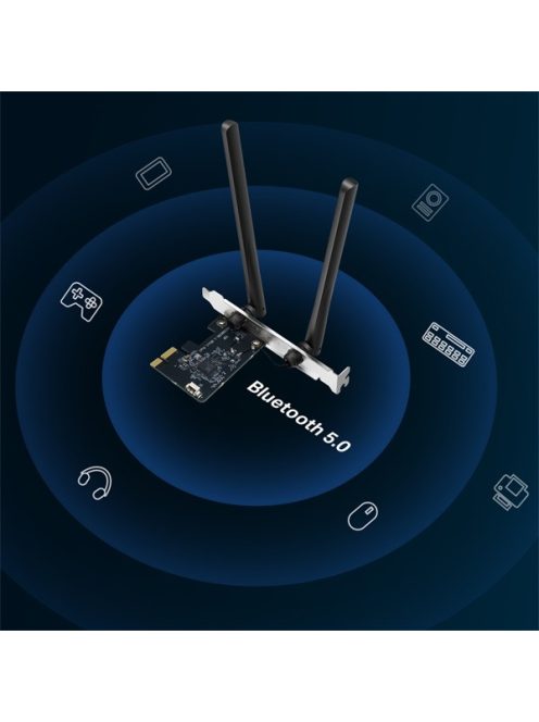 MERCUSYS Wireless Adapter PCI-Express 5.0 Dual Band AC1200 Bluetooth, MA30E