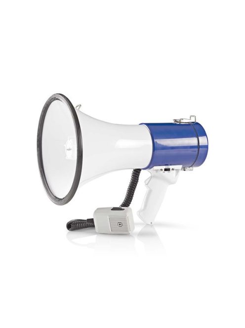 Nedis MEPH200WT megafon, beépített sziréna, hatótávolság 1500 m, 135dB, levehető mikrofon, 25W