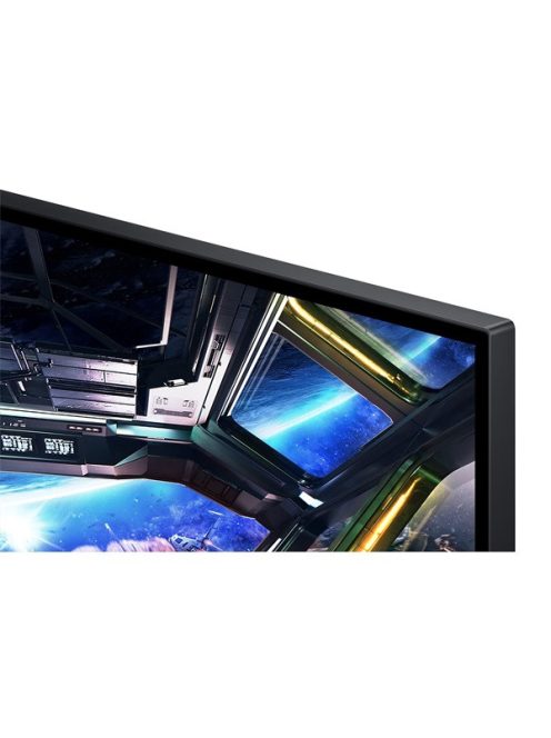 SAMSUNG Gaming 144Hz IPS monitor 27" G70D, 3840x2160, 16:9, 350cd/m2, 1ms, HDMI/DisplayPort/USB/WiFi/Bluetooth,Hangszóró