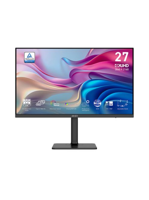 MSI Monitor Business Modern MD272UPHG 27" UHD, 3840x2160, 60Hz, IPS, 4ms, HDMI, DP, USB-C, Docking