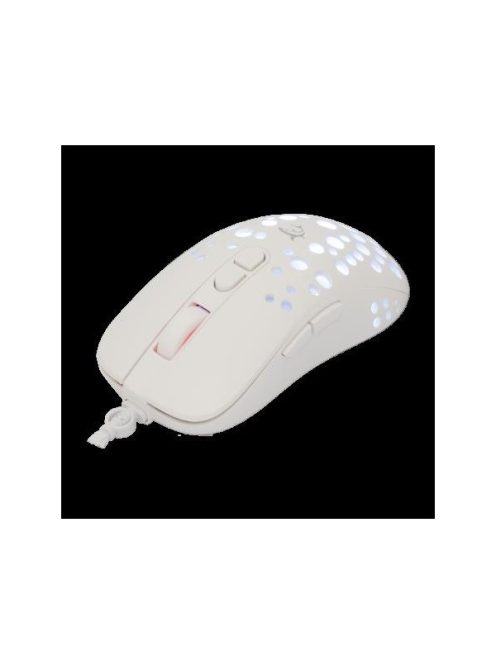 WHITE SHARK TRISTAN-W WS GM-9004W  7D / 12000 dpi fehér RGB gamer egér