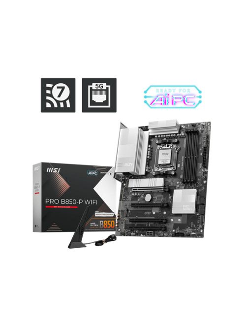 MSI Alaplap AM5 PRO B850-P WIFI AMD B850, ATX