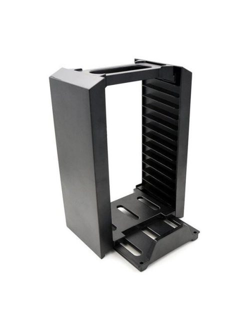FROGGIEX PS4 Kiegészítő Töltő állomás + Játék tartó Fekete, FX-P4-C1-B