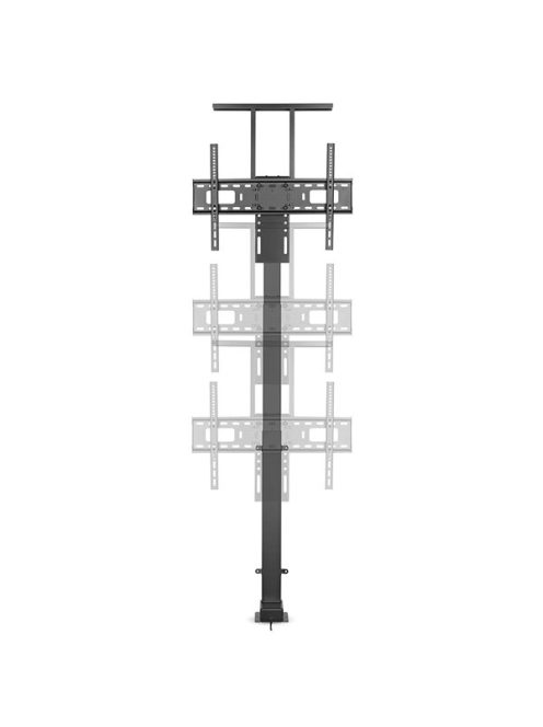 Nedis TVSM5840BK 37-80" LCD TV/Monitor motoros állvány (tartó konzol), állítható magasság 79 - 184 cm, Smart Wi-Fi, 60kg