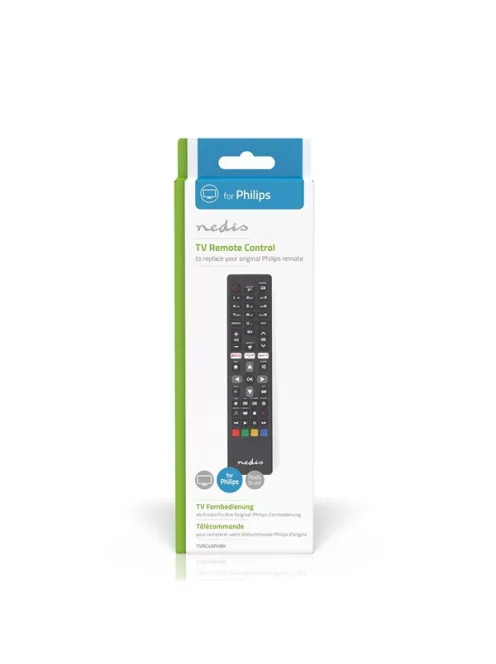 Nedis csere távirányító, Philips, előre programozott, Amazon Prime, Netflix, Rakuten TV, Smart Hub gombok