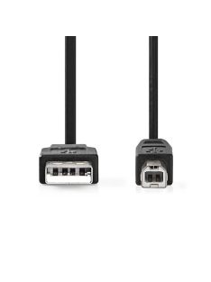   Nedis CCGL60100BK30 USB2.0, USB A - B kábel, 480Mbs, 10W, hossz 3m
