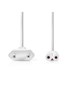   Nedis CEGL11040WT20 táp kábel IEC-320-C7, 2 x 0.75 mm, hossz 2m, fehér