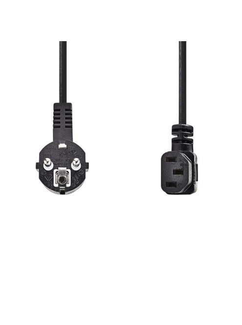 Nedis CEGL10020BK20 tápkábel IEC-320-C13, 3 x 0.75 mm, pipa csatlakozó, hossz 2m