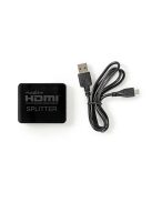 Nedis VSPL34002BK HDMI splitter, 1 x HDMI be - 2 x HDMI ki, HDMI1.4 (4K 30Hz)