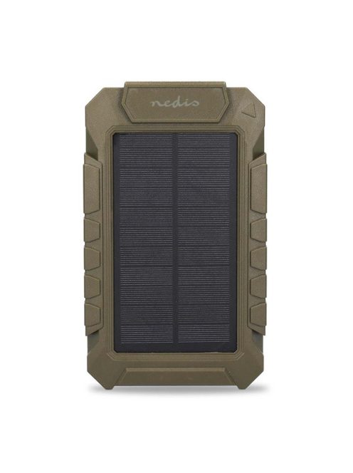 Nedis WCPBK80GN 8000mAh külső akku (powerbank) beépített napelem panellal, ideális vadkamerákhoz, 5V, 6V, 12V, IPX56