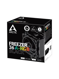ARCTIC COOLING CPU hűtő Freezer 36 A-RGB, Fekete