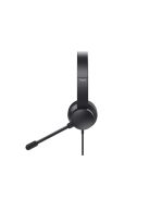 TRUST 25089 Ayda USB vezetékes fejhallgató zajszűrős mikrofonnal – fekete