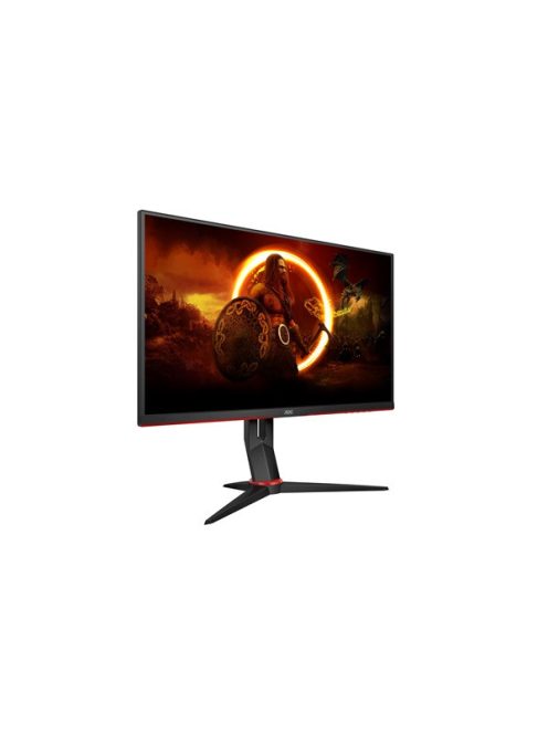 AOC Gaming 280Hz monitor 27" 27G2ZN3/BK, 1920x1080, 16:9, 300cd/m2, 0,5ms, 2xHDMI/DisplayPort, áll. mag. pivot