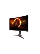 AOC Ívelt Gaming 280Hz monitor 27" C27G2Z3/BK, 1920x1080, 16:9, 300cd/m2, 0,5ms, HDMIx2/DisplayPort, állítható magasság