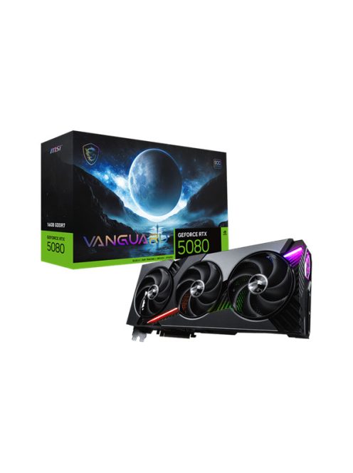 MSI Videokártya PCI-Ex16x nVIDIA RTX 5080 VANGUARD SOC 16GB DDR7