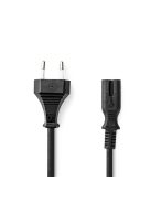 Nedis CEGL11040BK50 táp kábel IEC-320-C7, 2 x 0.75 mm, hossz 5m